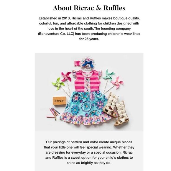 Ricrac & Ruffle girls yellow stripe long sleeve romper size 3T - Picture 6 of 7